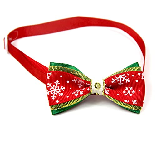 Pet Bow Tie Collar Entzückendes Katzenkleidungszubehör Verstellbare Halsverzierung Weihnachtsrequisiten Weihnachten Katzen Hundehalsbänder, Geben Sie 8 EIN von 22Wenbeseung