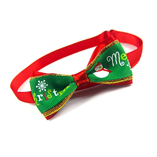 Pet Bow Tie Collar Entzückendes Katzenkleidungszubehör Verstellbare Halsverzierung Weihnachtsrequisiten Weihnachten Katzen Hundehalsbänder, Typ 1 von 22Wenbeseung