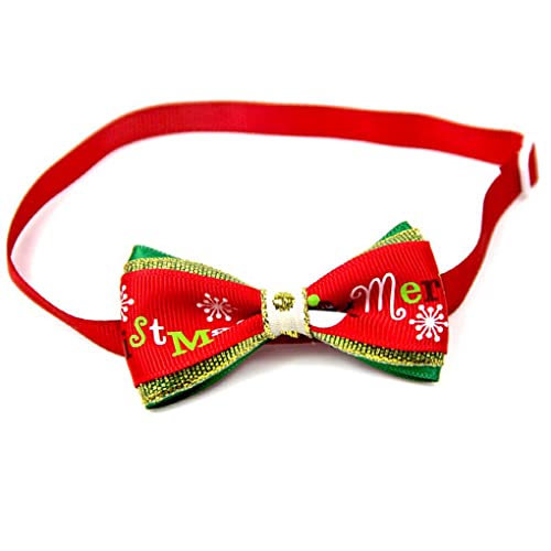 Pet Bow Tie Collar Entzückendes Katzenkleidungszubehör Verstellbare Halsverzierung Weihnachtsrequisiten Weihnachten Katzen Hundehalsbänder, Typ 3 von 22Wenbeseung