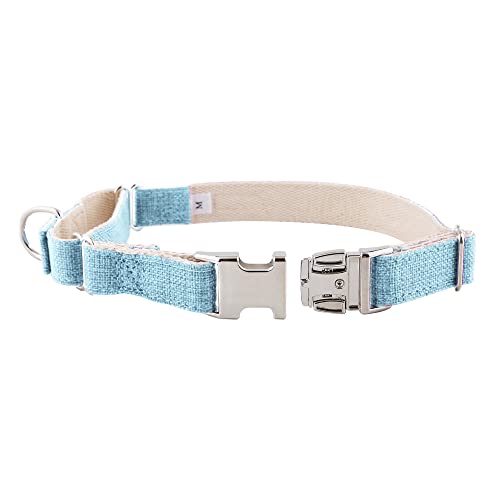 2S2 Pets Martingale/Leinen-Halsbänder für Hunde, 100 % Bio-Hanf und Bio-Baumwolle, Größe L, Hellblau von 2S2 Pets