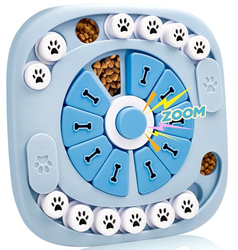 2TRUL Hundepuzzle-Spielzeug, Hunden-Bereicherungsspielzeug bei Langeweile, Interaktives Geistig Anregendes IQ-Trainingspuzzle mit Leckerli-Spender, Geschenk für Welpengeburtstag von 2TRUL