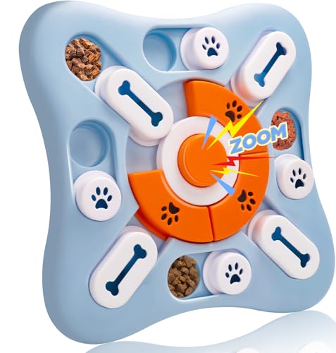 2TRUL Hundepuzzle-Spielzeug, Hunden-Bereicherungsspielzeug bei Langeweile, Interaktives Geistig Anregendes IQ-Trainingspuzzle mit Leckerli-Spender, Geschenk für Welpengeburtstag von 2TRUL