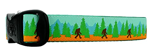 3 Dirty Dawgz Verstellbares Yeti Sasquatch Cryptid We Believe Squatchin Bigfoot Hundehalsband für mittelgroße und große Hunde (mittelgroß 2,5 cm (35,6 - 55,9 cm Hals)) von 3 Dirty Dawgz