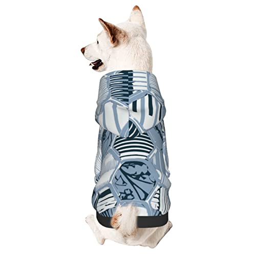 Hund Hoodie, Blume Geometrisch Modern Hunde Kleider Atmungsaktiver Haustierbekleidung Warme Hundebekleidung Für Welpen Mittelgroße Hunde Katze XS von 321