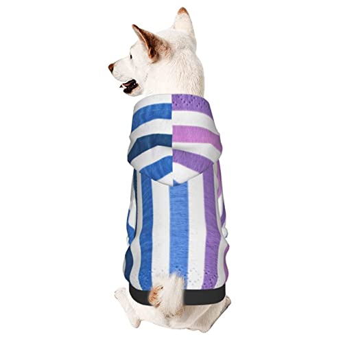 Hund Hoodie, Bunte Geometrische Streifen Kapuzenpullis Warme Hundekleidung Atmungsaktiver Haustierkleidung Für Hunde Für Welpen Mittelgroße Hunde Katze XL von 321