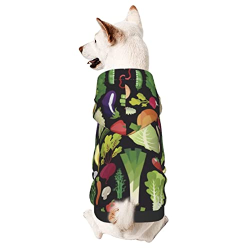 Hund Hoodie, Buntes Und Verschiedenes Gemüse Haustierbekleidung Mode Pet Bekleidung Atmungsaktiver Hundebekleidung Für Welpen Mittelgroße Hunde Katze XS von 321