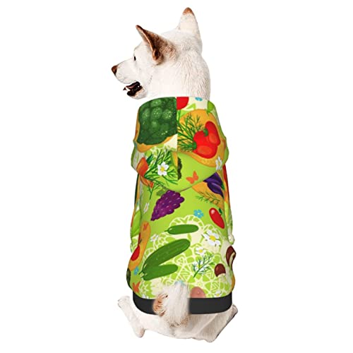 Hund Hoodie, Buntes Und Verschiedenes Gemüse Hoodie Warme Hunde Kapuzenpullis Mode Kapuzenpulli Für Hunde Für Welpen Mittelgroße Hunde Katze XL von 321