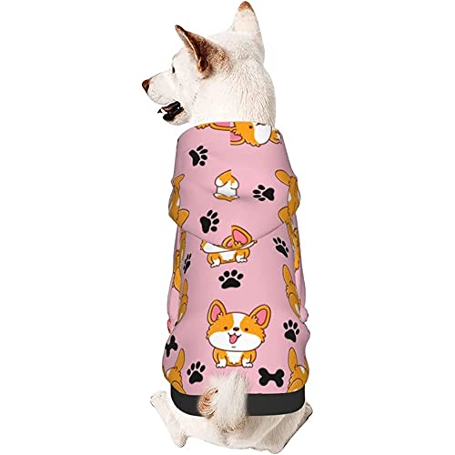 Hund Hoodie, Corgi-Hund 2 Zweibein-Kleidung Warme Hundekleidung Mode Hundemantel Für Welpen Mittelgroße Hunde Katze XL von 321
