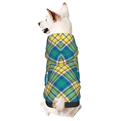 Hund Hoodie, Grünes Plaid Hundekleidung Mode Haustier Kleidung Atmungsaktiver Haustier Hoodies Für Welpen Mittelgroße Hunde Katze L Hund Hoodie, Grünes Plaid Hundekleidung Mode Haustier Kleidung Atmungsaktiver Haustier Hoodies Für Welpen Mittelgroße Hunde Katze L von 321