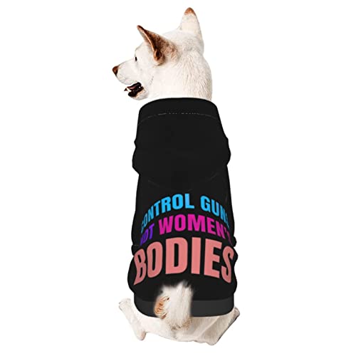 Hund Hoodie, Kontrolliere G-Uns, Nicht Frauenkörper Pet Kleidung Warme Hund Kleidung Atmungsaktiver Hunde Kapuzenpullis Für Welpen Mittelgroße Hunde Katze S von 321