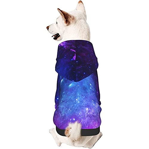 Hund Hoodie, Lila Galaxie Pet Kleidung Warme Hundekleidung Atmungsaktiver Pet Bekleidung Für Welpen Mittelgroße Hunde Katze XL von 321