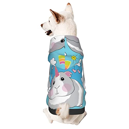 Hund Hoodie, Regenbogen-Meerschweinchen Hundemantel Mode Hoodie Atmungsaktiver Haustierbekleidung Für Welpen Mittelgroße Hunde Katze M von 321