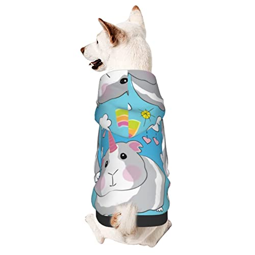 Hund Hoodie, Regenbogen-Meerschweinchen Hundemantel Mode Hoodie Atmungsaktiver Haustierbekleidung Für Welpen Mittelgroße Hunde Katze S von 321