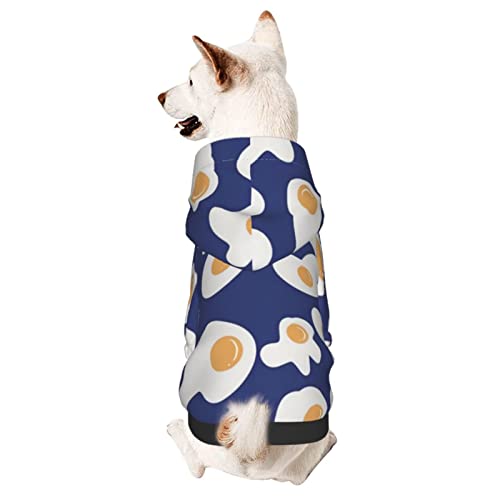 Hund Hoodie, Spiegelei-Muster Hundebekleidung Warme Hundekleidung Atmungsaktiver Haustierkleidung Für Hunde Für Welpen Mittelgroße Hunde Katze XS von 321