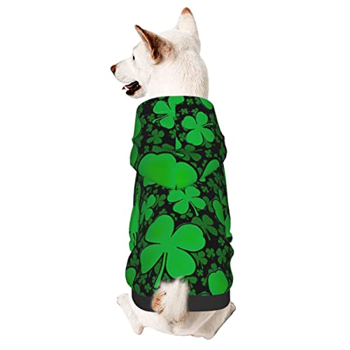 Hund Hoodie, St. Patricks Day Hund Kleidung Warme Zweibein-Kleidung Mode Haustierbekleidung Für Welpen Mittelgroße Hunde Katze XXL von 321