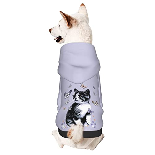 Hund Hoodie, Süße Katze Hunde Kapuzenpullis Mode Kapuzenpulli Für Hunde Atmungsaktiver Pet Bekleidung Für Welpen Mittelgroße Hunde Katze S von 321