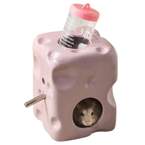 Käsehamster Wasserspender Verstecktes Keramikhaus, geeignet für Zwerghamster und Sandratten Käsehamster Wasserspender Verstecktes Keramikhaus, geeignet für Zwerghamster und Sandratten von 3BAO