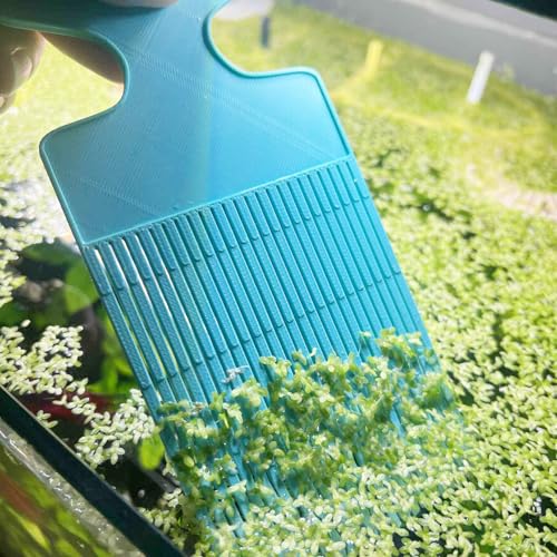 3DAquaticSolutions Aquarium Entengras Entfernungswerkzeug, 16,5 x 7,6 cm Schwimmender Pflanzenkamm Spatel, Wassertank Reinigungswerkzeug von 3DAquaticSolutions