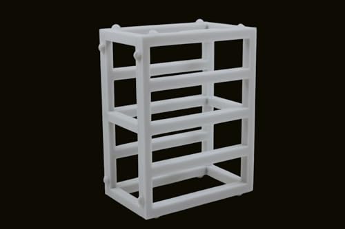 3DReeF Bio-Blockhalter für Maxspect & Mantis, 4 Blöcke Kapazität, PETG, vertikal/horizontale Halterung (weiß) von 3DReeF
