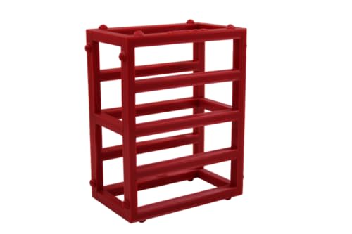 3DReeF Bio-Blockhalter für Maxspect & Mantis, 4 Blöcke Kapazität, PETG, vertikale/horizontale Halterung (rot) von 3DReeF