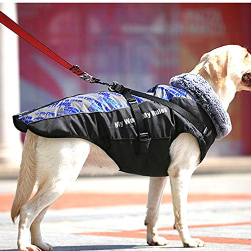 3MNSCD Hundekleidung Warm Herbst und Winter Big Dog Jacken Wasserdicht Dicke Baumwolle Kostüme für Große Hunde Mantel von 3MNSCD