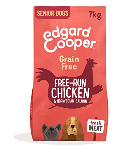 Edgard & Cooper Frisches Trockenfutter für ausgewachsene Hunde (7 kg, Senior - Kip & Zalm) von Edgard Cooper