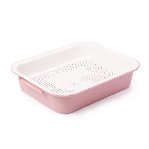 Erste Katzentoilette - für Katzenbabys, Junge Katzen - Tray Schalentoilette Katzenklo Kätzchen WC Reinigungssieb Rosa Erste Katzentoilette - für Katzenbabys, Junge Katzen - Tray Schalentoilette Katzenklo Kätzchen WC Reinigungssieb Rosa von 4BIG.fun
