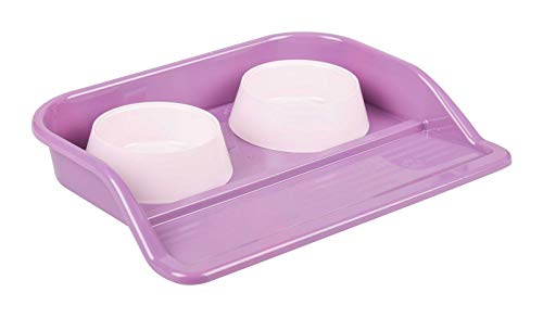 Futternapf Set 2 x 300ml Fressnapf aus Kunststoff mit Unterlage Wassernapf Futterschüssel Katze Hund Wasser Napfset Fütterung Futterschale Futternapf Set 2 x 300ml Fressnapf aus Kunststoff mit Unterlage Wassernapf Futterschüssel Katze Hund Wasser Napfset Fütterung Futterschale von 4BIG.fun
