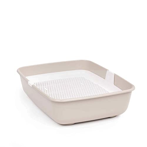 Katzentoilette mit Reinigungssieb Katzenstreu Schalentoilette Katzenklo Groß Beige Katzentoilette mit Reinigungssieb Katzenstreu Schalentoilette Katzenklo Groß Beige von 4BIG.fun