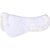 4Horses Sattelpad Basic Kunstfell weiß WB (Warmblut) 4Horses Sattelpad Basic Kunstfell weiß WB (Warmblut) von 4Horses