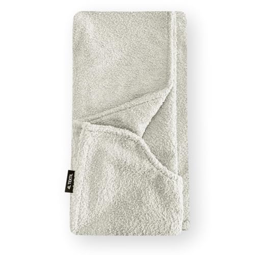 4L Textil Kuscheliges Hundebett aus Bouclé Leo Premium-LINE orthopädisches Hundekörbchen Hundekissen für kleine Hunde flauschig Hundesofa mit Memory Foam(Dunkelbeige(ersatzbezug),60x40 cm) von 4L Textil