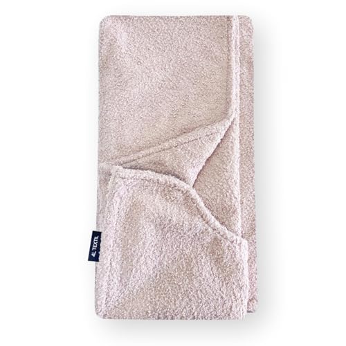 4L Textil Kuscheliges Hundebett aus Bouclé Leo Premium-LINE orthopädisches Hundekörbchen für kleine Hunde Hundekissen flauschig Hundesofa mit Memory Foam(Rosa(ersatzbezug),60x40 cm) von 4L Textil