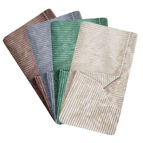 4L Textil Kuscheliges Hundebett aus Cord Hugo Premium-LINE Hundekörbchen für kleine Hunde Bezug abnehmbar und waschbar Hundesofa flauschig (Beige(Ersatzbezug),60x40 cm) von 4L Textil