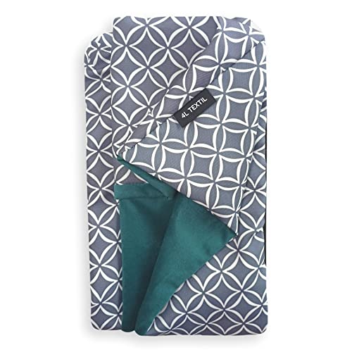4L Textil OTTO Kuscheliges Hundebett Bezug abnehmbar und waschbar Hundekorb mittelgroße Hunde Hundekissen flauschig Hundekörbchen Hundesofa (Ersatzbezug(120x100 cm), Türkis) von 4L Textil