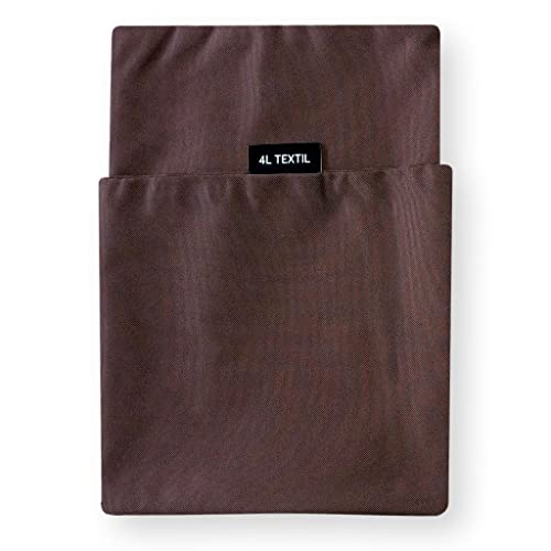4L Textil ZOE Hundekissen waschbar mit Bezug und Reißverschluss Hundekissen Grosse Hunde Hundematte Liegekissen für Hunde waschbares Hundebett Grosse Hunde (Ersatzbezug(120x100 cm), Braun) von 4L Textil