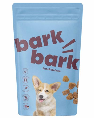 4barks Bark Ente & Quinoa | Premium Hunde Leckerlis | 100% natürlicher Hundesnack | Gluten- & Zuckerfrei | Hundeleckerli für Training, Snack & als Belohnung | auch für empfindliche Hunde | 150g 4barks Bark Ente & Quinoa | Premium Hunde Leckerlis | 100% natürlicher Hundesnack | Gluten- & Zuckerfrei | Hundeleckerli für Training, Snack & als Belohnung | auch für empfindliche Hunde | 150g von 4barks