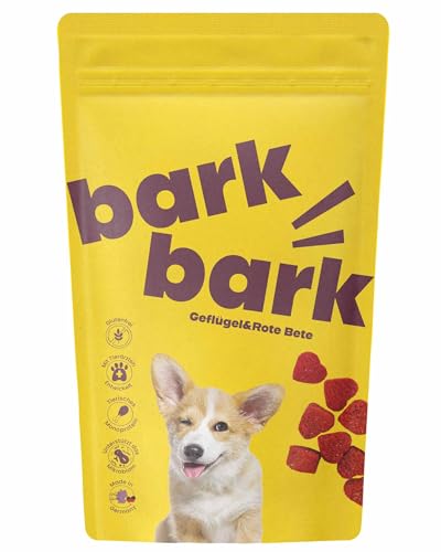 4barks Bark Geflügel & Rote Bete | Premium Hunde Leckerlis | 100% natürlicher Hundesnack | Hypoallergen & ohne künstliche Zusatzstoffe | Softe Hundeleckerli für Training, Snack & als Belohnung | 150g 4barks Bark Geflügel & Rote Bete | Premium Hunde Leckerlis | 100% natürlicher Hundesnack | Hypoallergen & ohne künstliche Zusatzstoffe | Softe Hundeleckerli für Training, Snack & als Belohnung | 150g von 4barks