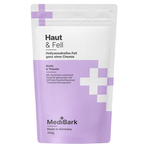 4barks MediBark Haut & Fell | Schutz vor Haarausfall & Dermatose | Fördert Fellwechsel | Gluten- & Zuckerfrei | Anti-Schuppen & Anti-Juckreiz | Mit Biotin & Thiamin | 150g 4barks MediBark Haut & Fell | Schutz vor Haarausfall & Dermatose | Fördert Fellwechsel | Gluten- & Zuckerfrei | Anti-Schuppen & Anti-Juckreiz | Mit Biotin & Thiamin | 150g von 4barks