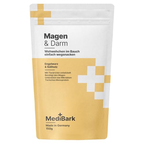 4barks MediBark Magen & Darm | Leckerli für Verdauung & Darmflora | Fördert Immunsystem | Gluten- & Zuckerfrei | Hilft bei Übelkeit & Durchfall | Mit Engelwurz & Süßholz | 150g 4barks MediBark Magen & Darm | Leckerli für Verdauung & Darmflora | Fördert Immunsystem | Gluten- & Zuckerfrei | Hilft bei Übelkeit & Durchfall | Mit Engelwurz & Süßholz | 150g von 4barks