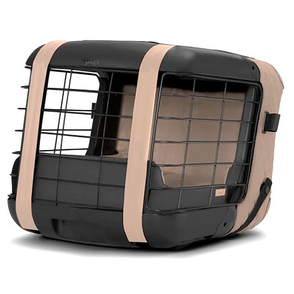 4pets® Hunde-Transportbox Caree shifting sand, Maße: ca. 50 x 46,5 x 46,5 cm von 4pets