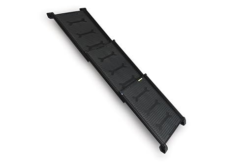 4pets Easy-Steps Einstiegshilfe für Dog Boxen - Metallic Grau - Rampe für Ihr Tier - Schweizer Qualität von 4pets