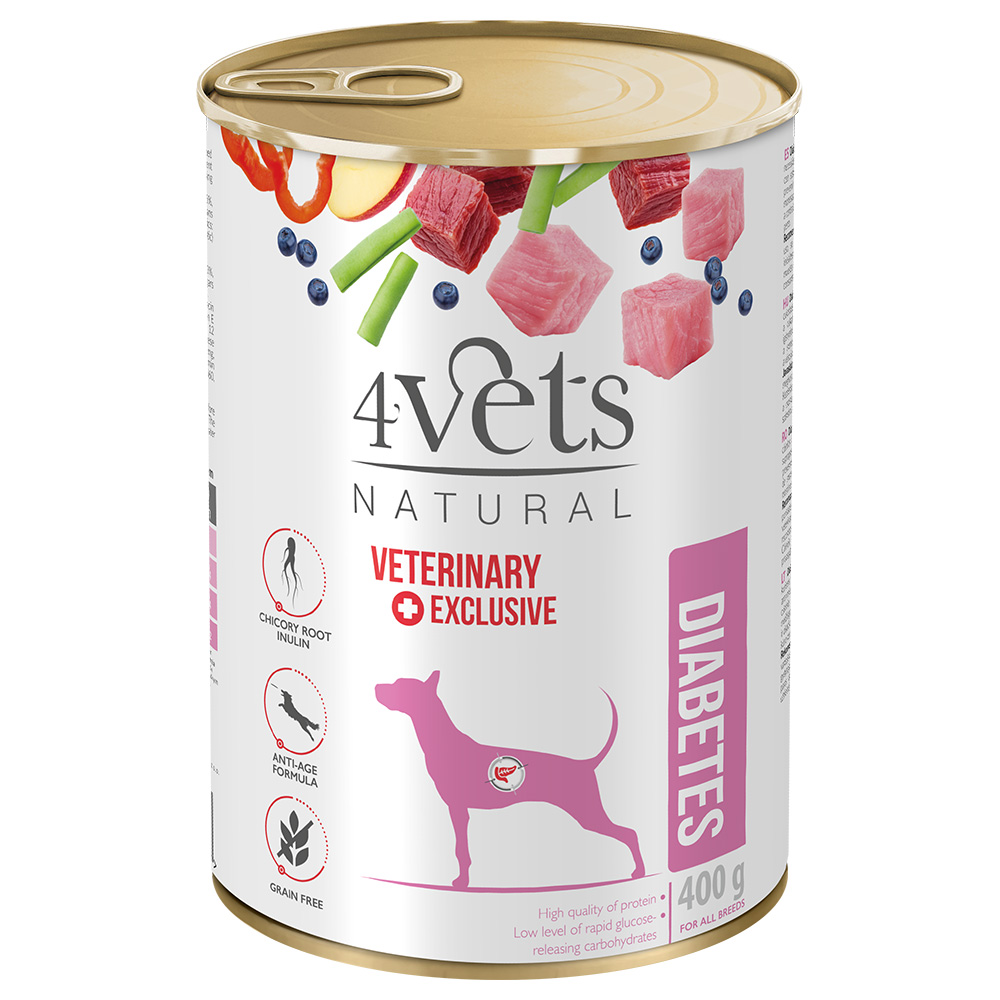 4Vets Natural Hund Diabetes 400 g - 6 x 400 g von 4vets