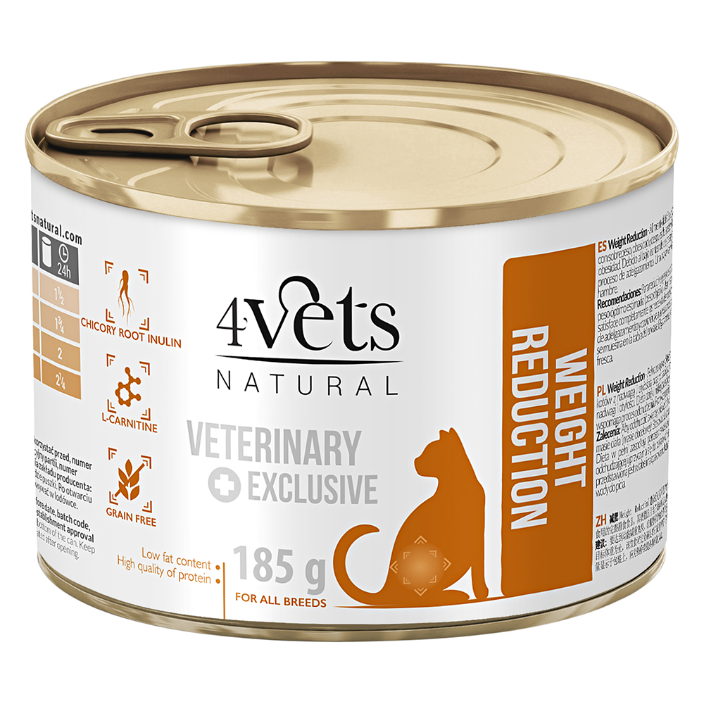 4Vets Natural Katze Weight Reduction - 12 x 185 g von 4vets