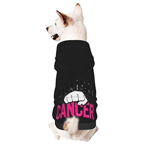 Hund Hoodie, Crush Brustkrebs-Bewusstsein Hund Kleidung Warme Hundekleidung Atmungsaktiver Haustierkleidung Für Hunde Für Welpen Mittelgroße Hunde Katze M von 550
