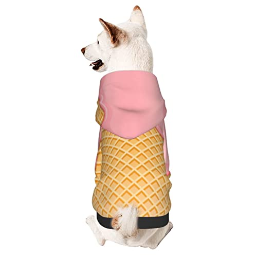 Hund Hoodie, Eiscreme Haustierbekleidung Atmungsaktiver Hunde Kapuzenpullis Warme Haustierkleidung Für Hunde Für Welpen Mittelgroße Hunde Katze M von 550