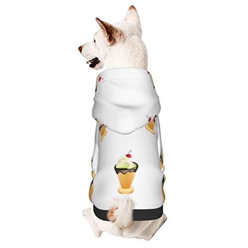 Hund Hoodie, Eiscreme Hundebekleidung Warme Hunde Kapuzenpullis Mode Haustier Welpen Hunde Hoodie Für Welpen Mittelgroße Hunde Katze L von 550