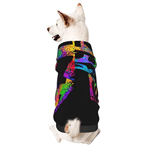 Hund Hoodie, Friedenszeichen-Liebe 60Er 70Er Krawatten-Hippie Pet Kleidung Mode Hoodie Atmungsaktiver Hunde Kleider Für Welpen Mittelgroße Hunde Katze XL von 550
