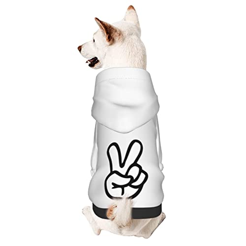 Hund Hoodie, Gekreuzte Finger Haustier Hoodies Warme Hunde Kapuzenpulli Atmungsaktiver Pet Kleidung Für Welpen Mittelgroße Hunde Katze XL von 550