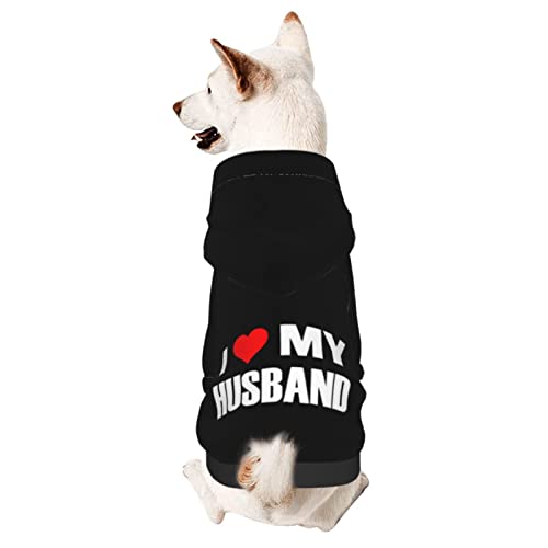Hund Hoodie, Ich Liebe Meinen Mann 1 Kapuzenpulli Für Hunde Mode Haustier Hoodies Atmungsaktiver Hundekleidung Für Welpen Mittelgroße Hunde Katze XL von 550