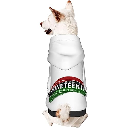 Hund Hoodie, Juneteenth Freedom Day Afroamerikaner 19. Juni 1865 Hoodie Warme Kapuzenpulli Für Hunde Atmungsaktiver Hunde Kleider Für Welpen Mittelgroße Hunde Katze M von 550